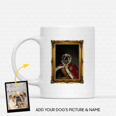 Personalized Dog Gift Idea - Royal Dog's Portrait 11 For Dog Lovers - White Mug